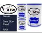 Preview: Nissan, Dark Blue Pearl, RAA: 500ml Lackdose + 500ml Klarlack + 250ml Härter - Set, von ATW Autoteile West.